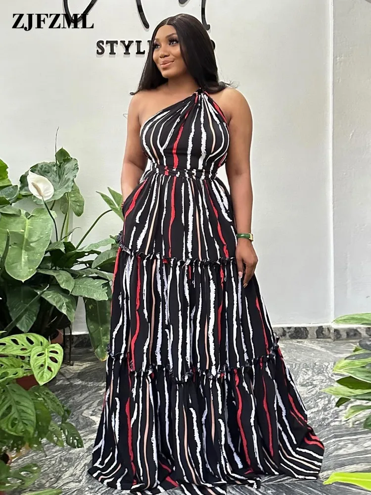 Color Block Vertical Striped Print Beach Vacation Dresses for Women Elegant One Shoulder Sleeveless High Waist Holiday Vestidos
Color Block Vertical Striped Print Beach Vacation Dresses for Women Elegant One Shoulder Sleeveless High Waist Holiday Vestidos