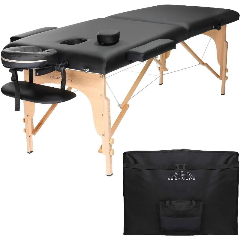 Professional Portable Folding Massage Table with Carrying Case - Black 
Professional Portable Folding Massage Table with Carrying Case - Black