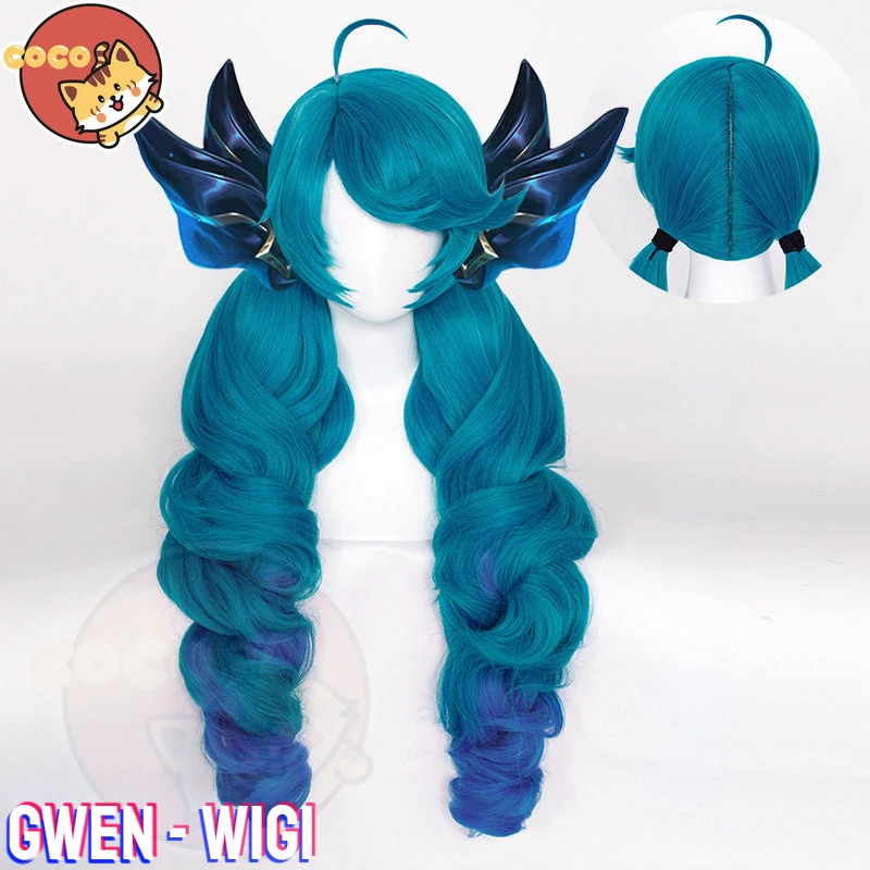 CoCos Game Game LOL Gwen Cosplay Wig Game LOL Cos Wig Blue Long Ponytails Halloween Heat Resistant
CoCos Game Game LOL Gwen Cosplay Wig Game LOL Cos Wig Blue Long Ponytails Halloween Heat Resistant