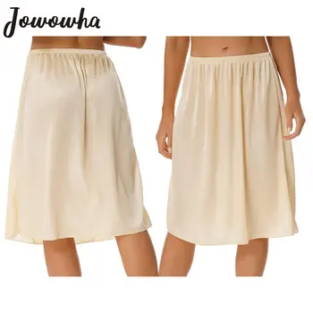 Mini Saias Ruffle Para Mulheres: Um Essencial Versátil Para a Praia e Para Além 13 Womens Solid Color Underskirt Smooth Elastic Waistband Petticoat Inner Lining Skirt Party Prom Wedding Bridesmaid Dress Skirts