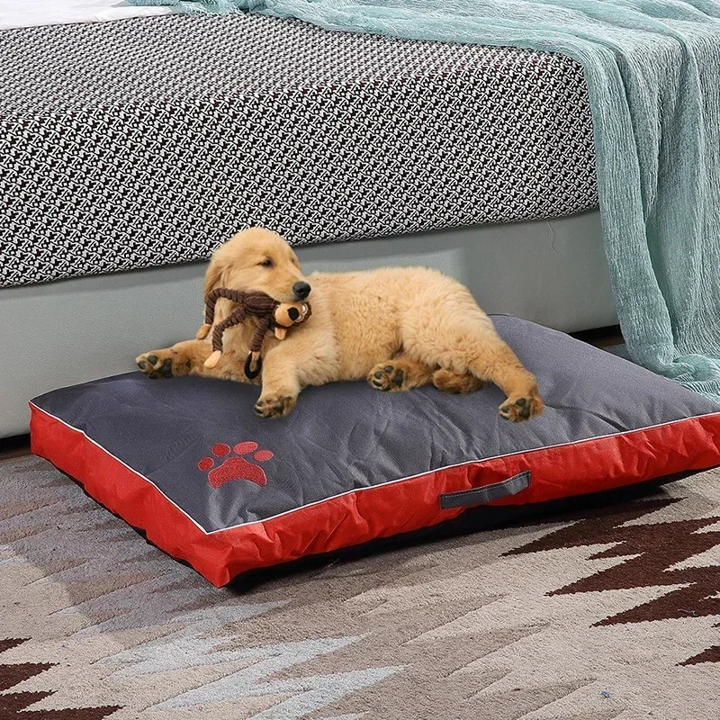 

Paw Waterproof Thicken Beds Removable Cushion Cooling Cover Large Puppy Bed Small Medium Pet Summer Mat Sleeping For Dog