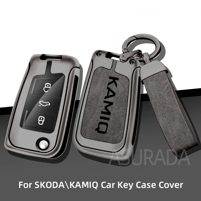 

Защитная оболочка для автомобиля из цинкового сплава для Skoda Kamiq, брелок без ключа, сумка, аксессуары для интерьера, Стайлинг автомобиля