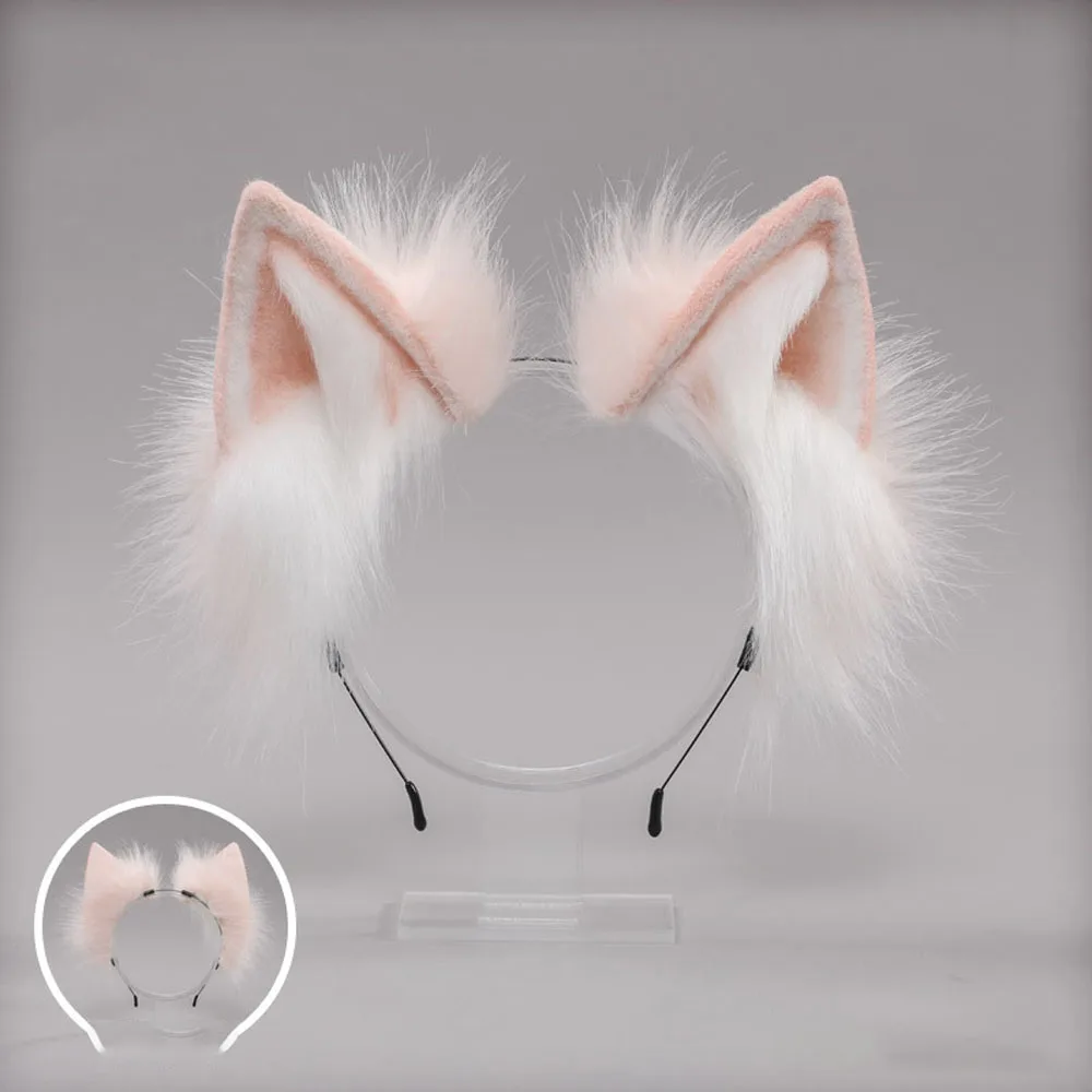 

Anime Fancy Dress Headwear Cat Fur Ears Hairhoop Party Cosplay Halloween Costume Girl Props