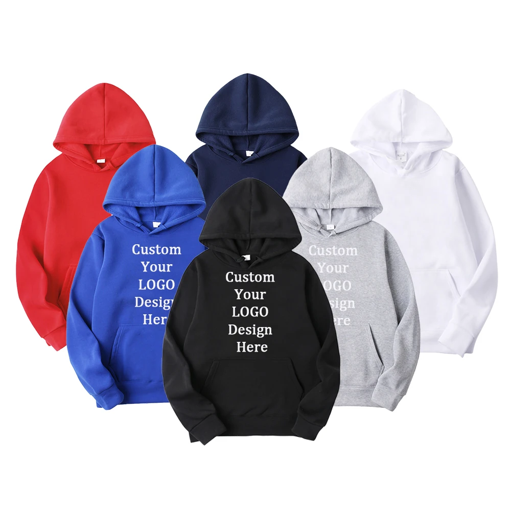 

Your OWN Design Brand Logo/Picture Custom Men DIY Hoodies Sweatshirt Casual Hoody Clothing 14 Color Loose Fashion New 2022