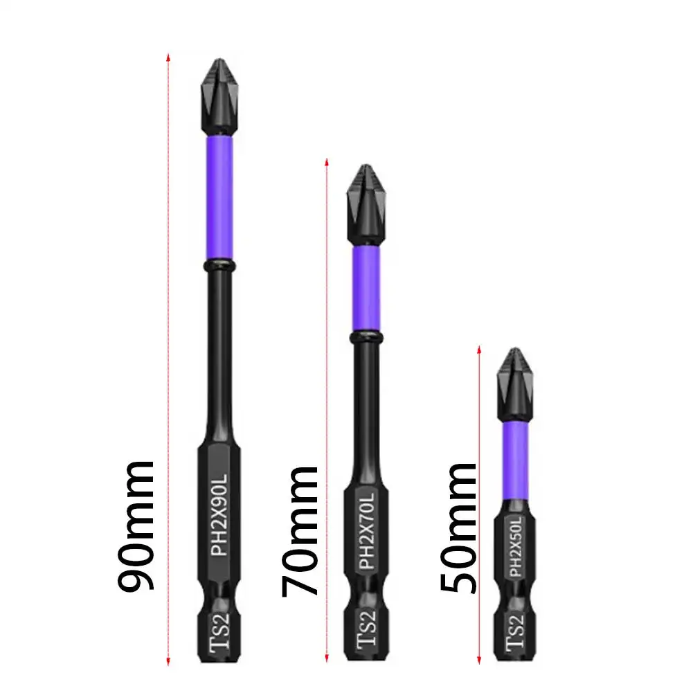 3PCS D1 Non-slip PH2 Magnetic Screwdriver Bit Set Magnetic Batch Head Cross Impact Resistant Screwdriver 50-90mm
3PCS D1 Non-slip PH2 Magnetic Screwdriver Bit Set Magnetic Batch Head Cross Impact Resistant Screwdriver 50-90mm