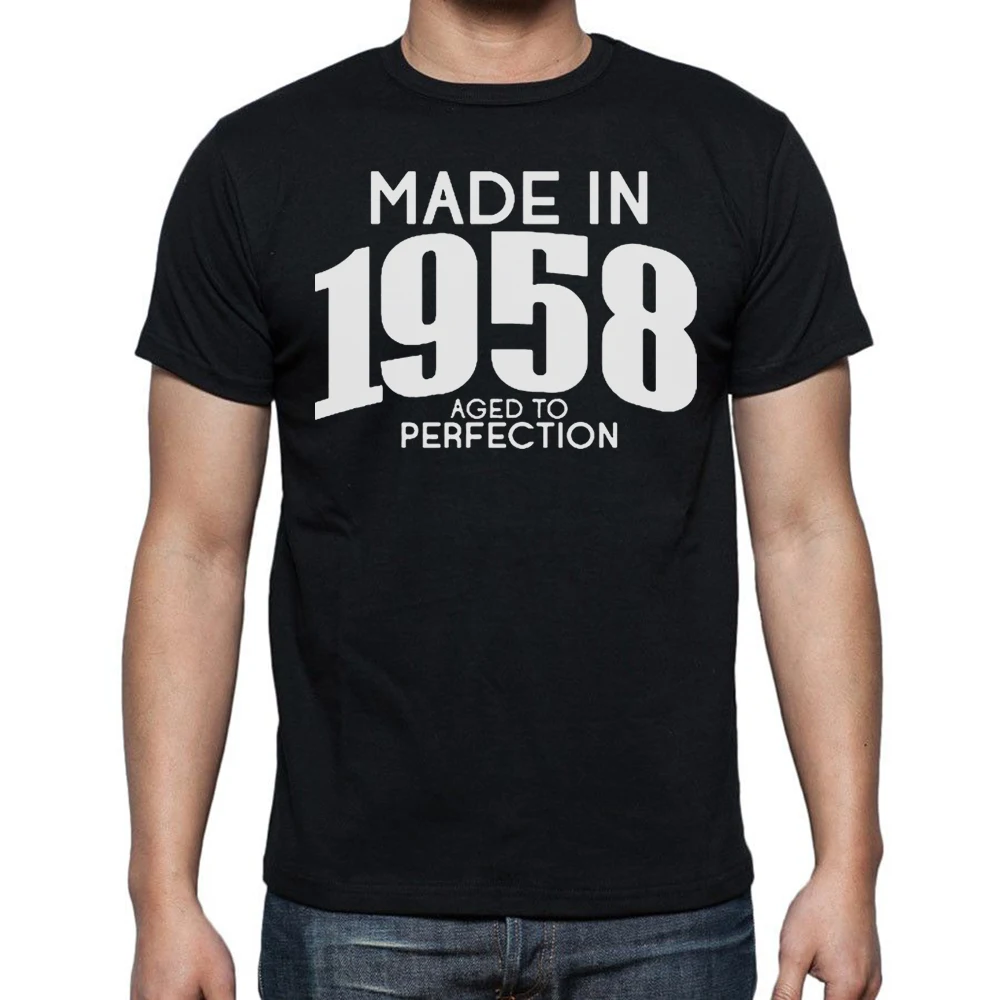 Новинка 1958, потрясающие футболки, хлопковая уличная одежда с графическим рисунком и коротким рукавом, подарки на день рождения, летняя стильная футболка, мужская одежда
Новинка 1958, потрясающие футболки, хлопковая уличная одежда с графическим рисунком и коротким рукавом, подарки на день рождения, летняя стильная футболка, мужская одежда