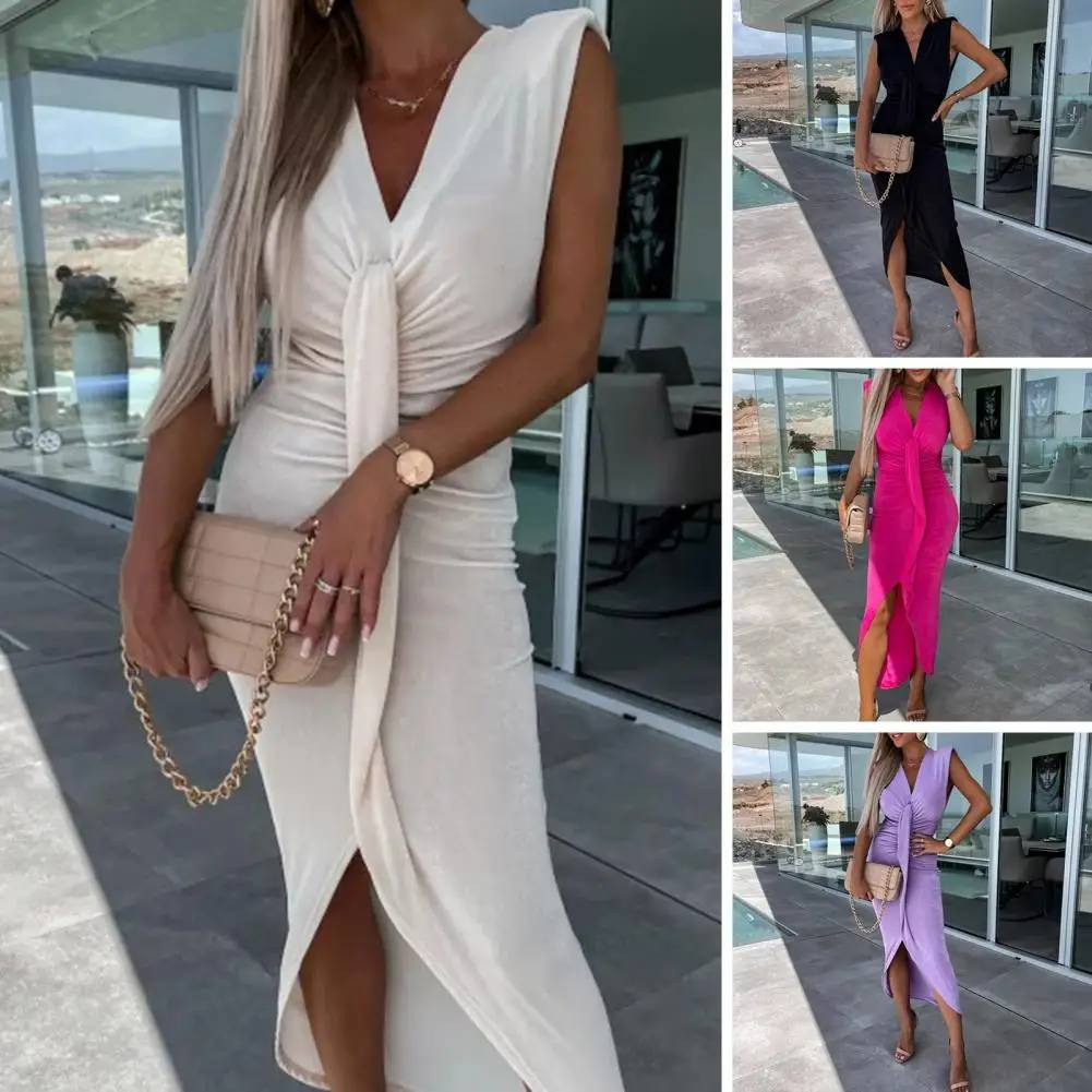 Evening Dress Stylish Breathable Solid Color Sexy Pleated Asymmetrical Hem Gown Dress Streetwear Party Dress Party Dress
Evening Dress Stylish Breathable Solid Color Sexy Pleated Asymmetrical Hem Gown Dress Streetwear Party Dress Party Dress