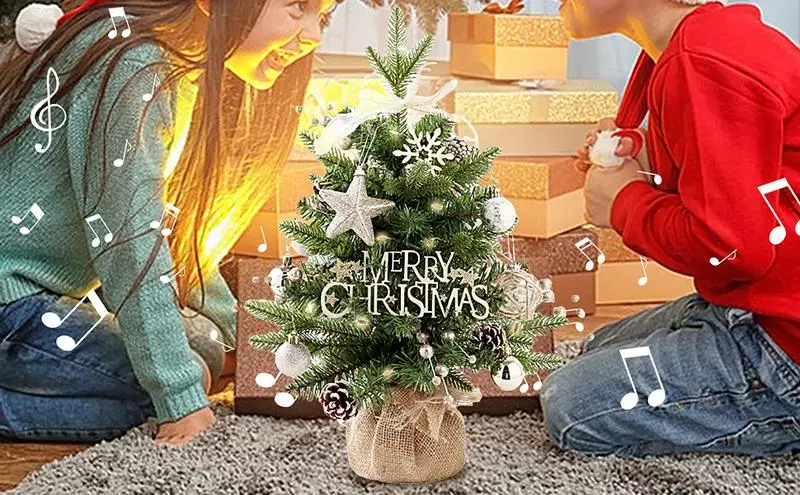 

Вращающаяся Рождественская музыкальная шкатулка, зеленая Мини Рождественская елка, музыкальные гаджеты, поворотные музыкальные аксессуары, настольный мини Рождественский Декор