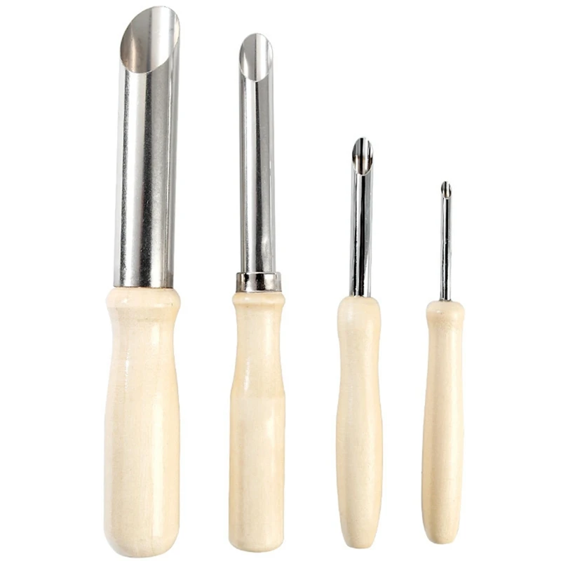 4 Pieces Of Ceramic Tools Drilling Round Practical Wooden Handle Manual Set White&Silver
4 Pieces Of Ceramic Tools Drilling Round Practical Wooden Handle Manual Set White&Silver