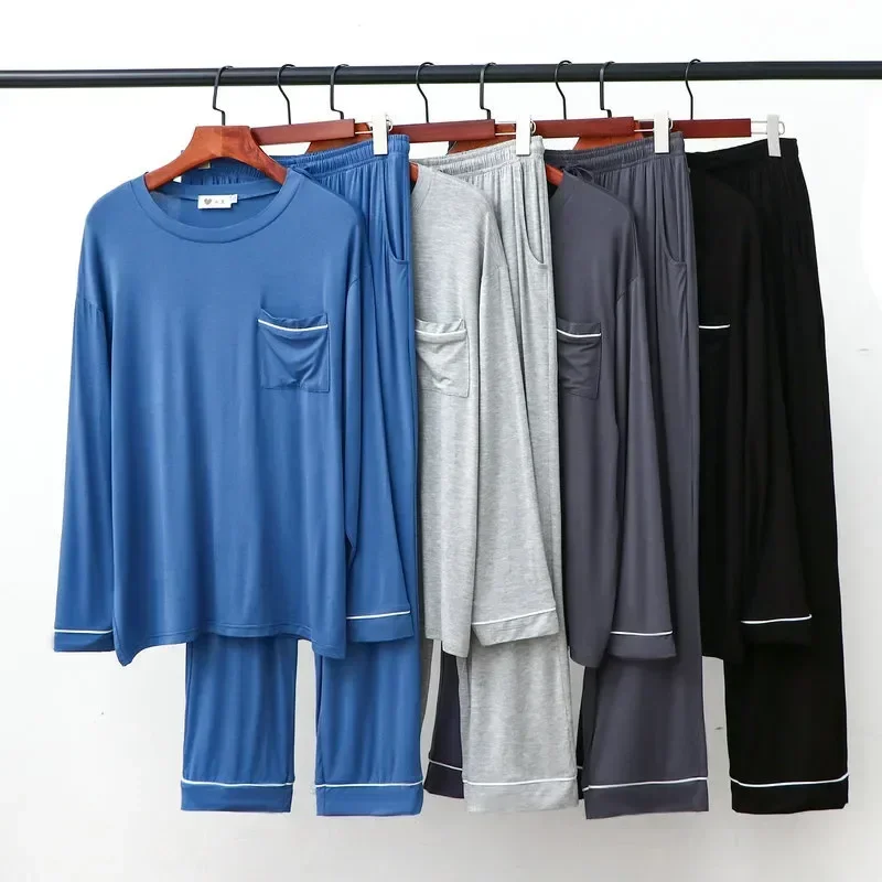 Wear Male Pajamas Modal Sets Loose Sleepwear For Sleeve 2 Solid Homewear Casual Plus Long PCS Size Men's Color Lounge
Wear Male Pajamas Modal Sets Loose Sleepwear For Sleeve 2 Solid Homewear Casual Plus Long PCS Size Men's Color Lounge