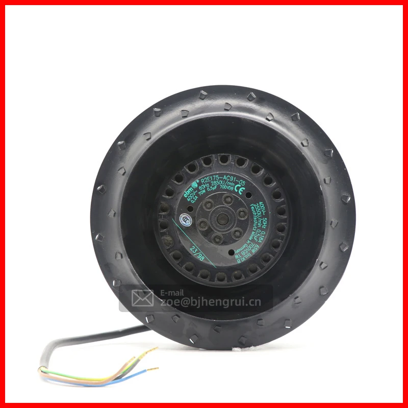 R2E175-AC91-05 65W 400V AC 0.2A 2850W Ball Bearing Turbo Servo Ventilator Centrifugal Cooling Fan
R2E175-AC91-05 65W 400V AC 0.2A 2850W Ball Bearing Turbo Servo Ventilator Centrifugal Cooling Fan