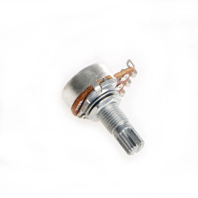 A100K Potentiometer Splined Pot Electric Guitar Bass Effect Amp Tone Volume 15mm Shaft Parts Guitar Accessory
A100K Potentiometer Splined Pot Electric Guitar Bass Effect Amp Tone Volume 15mm Shaft Parts Guitar Accessory