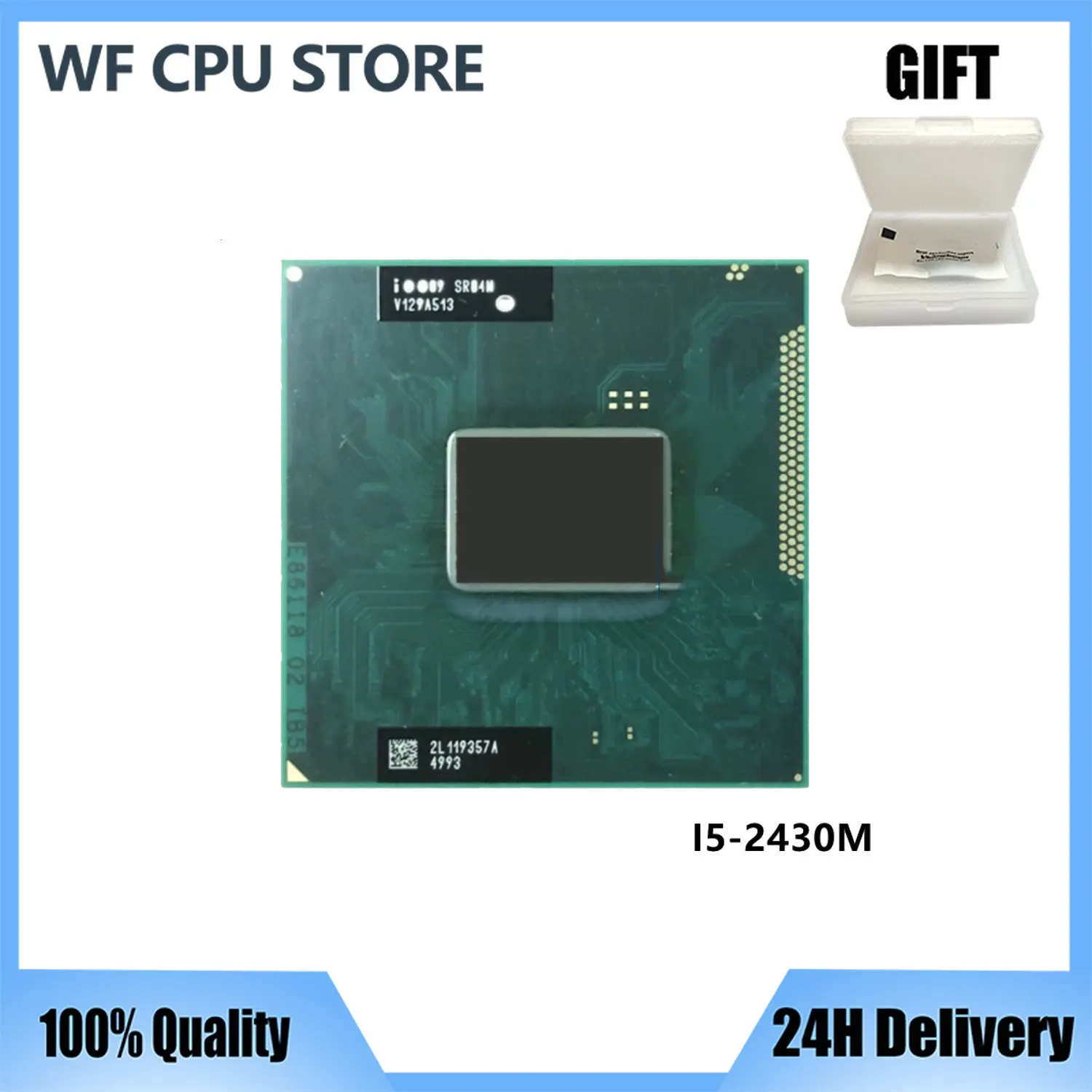Intel Core i5-2430M i5 2430M SR04W 2.4 GHz Dual-Core Quad-Thread CPU Processor 3M 35W Socket G2 / rPGA988B
Intel Core i5-2430M i5 2430M SR04W 2.4 GHz Dual-Core Quad-Thread CPU Processor 3M 35W Socket G2 / rPGA988B