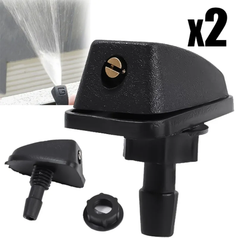 2Pcs Car Front Windshield Wiper Nozzle 360° Adjustable Wiper Spray Water Washer Universal Auto Nozzles Sprayer Adapter
2Pcs Car Front Windshield Wiper Nozzle 360° Adjustable Wiper Spray Water Washer Universal Auto Nozzles Sprayer Adapter