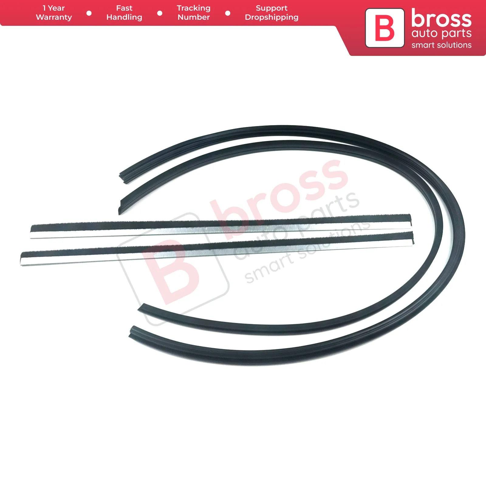

Bross Auto Parts BSR534 Sunroof Rubber Seal Gasket Set for Mercedes 108 W, 109 W, 114 W, 115 W, 116 W, 123 W, 126 W, 140 W