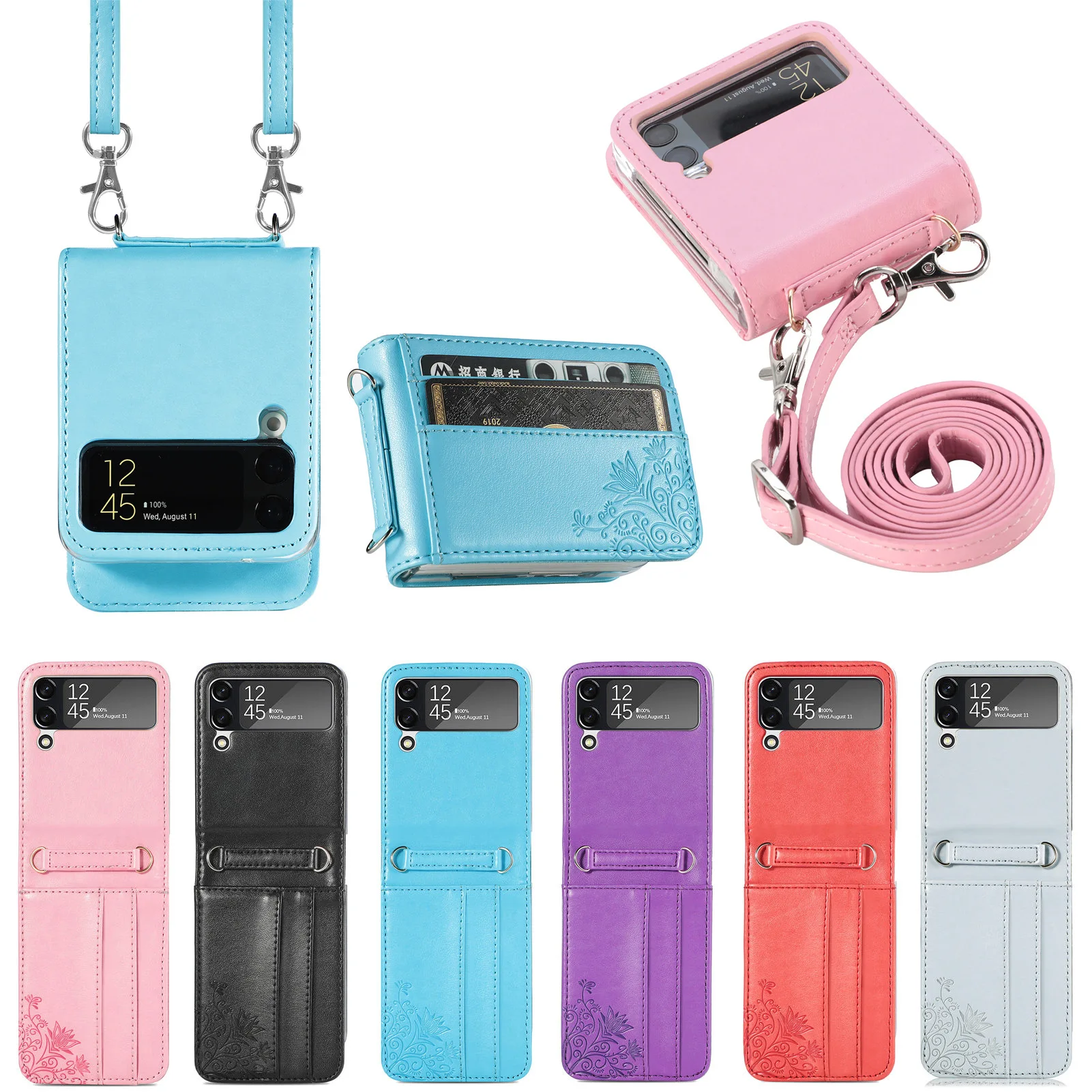 Suitable for Samsung Galaxy Z Flip 3 Folding Screen Messenger Bag Zipper Card Leather Mobile Phone Case
Suitable for Samsung Galaxy Z Flip 3 Folding Screen Messenger Bag Zipper Card Leather Mobile Phone Case