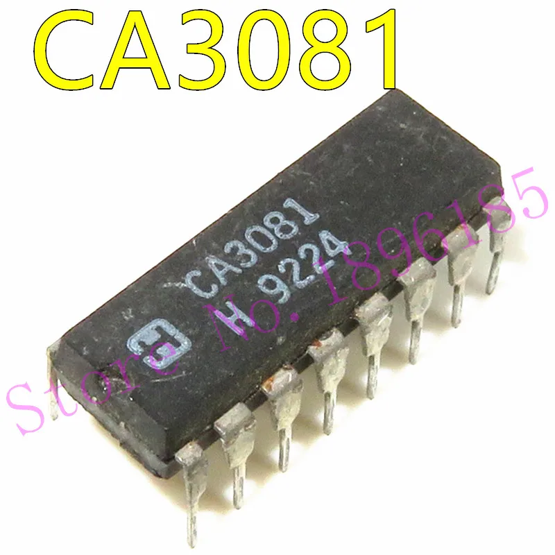 1pcs/lot CA3081 DIP-16 In Stock General Purpose High Current NPN Transistor Arrays 
1pcs/lot CA3081 DIP-16 In Stock General Purpose High Current NPN Transistor Arrays