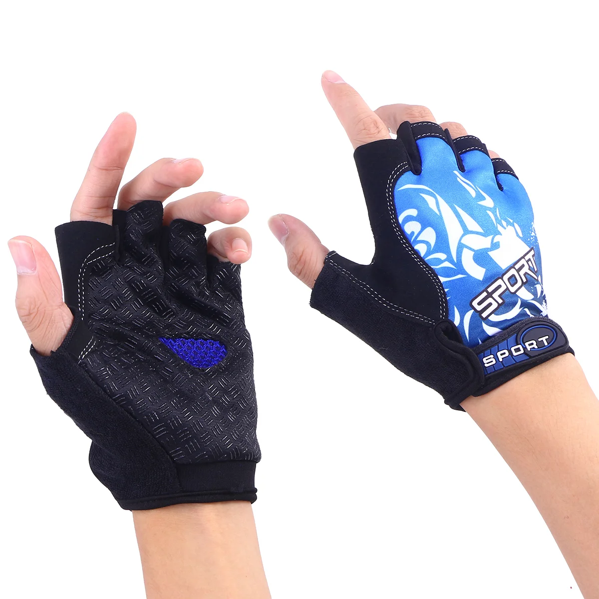 1 Pair Outdoor Sports Half Finger Gloves Non-Slip Breathable Workout Gloves for Cycling Climbing Fishing Riding Size M (Blue)
1 Pair Outdoor Sports Half Finger Gloves Non-Slip Breathable Workout Gloves for Cycling Climbing Fishing Riding Size M (Blue)