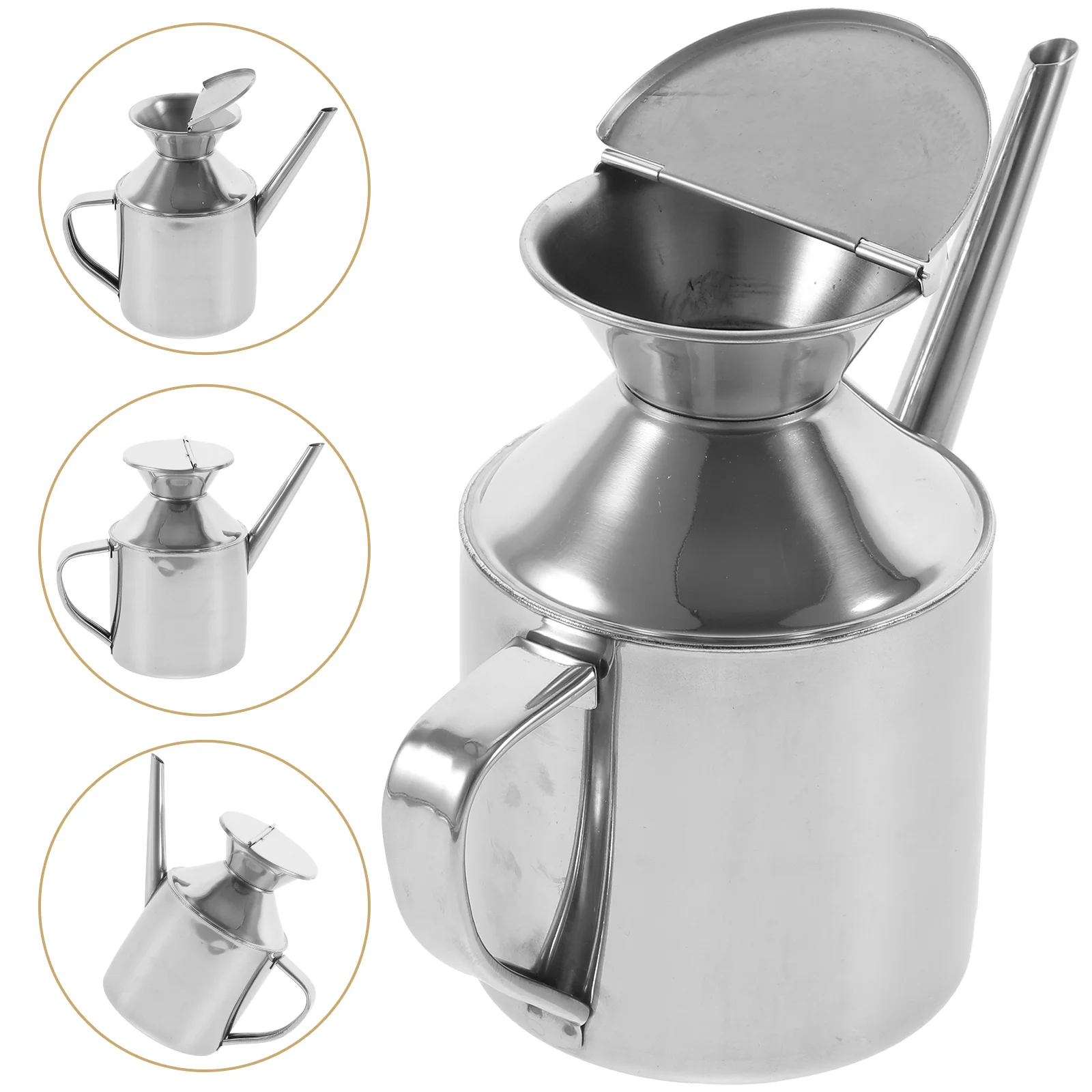 Soy Sauce Dispensing Bottle Stainless Steel Oil Pot Soy Sauce Can Storage Vinegar Container
Soy Sauce Dispensing Bottle Stainless Steel Oil Pot Soy Sauce Can Storage Vinegar Container