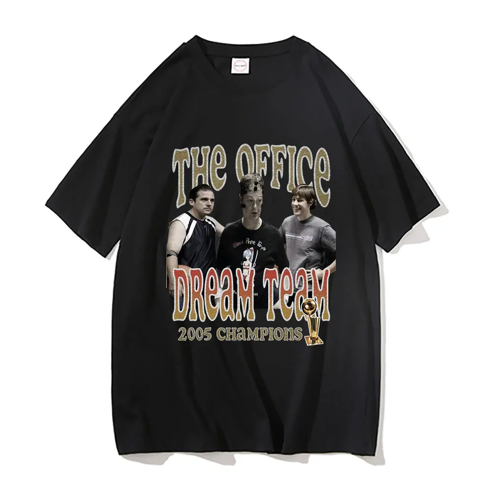 

The Office Dream Team 2005 Champions T Shirt Tv Series Dwight SchruteJim Halpert Tshirt Men Michael Scott Homage The Office Tees