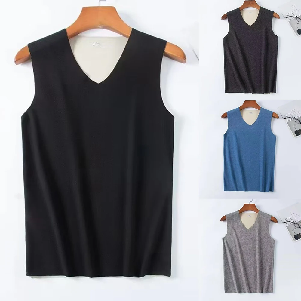 Autumn Mens Fleece Lined Sleeveless Tank Top Vest Underwear Warm Thermal V Neck T-shirt Fit Slim Base Layer Elastic Undershirt
Autumn Mens Fleece Lined Sleeveless Tank Top Vest Underwear Warm Thermal V Neck T-shirt Fit Slim Base Layer Elastic Undershirt