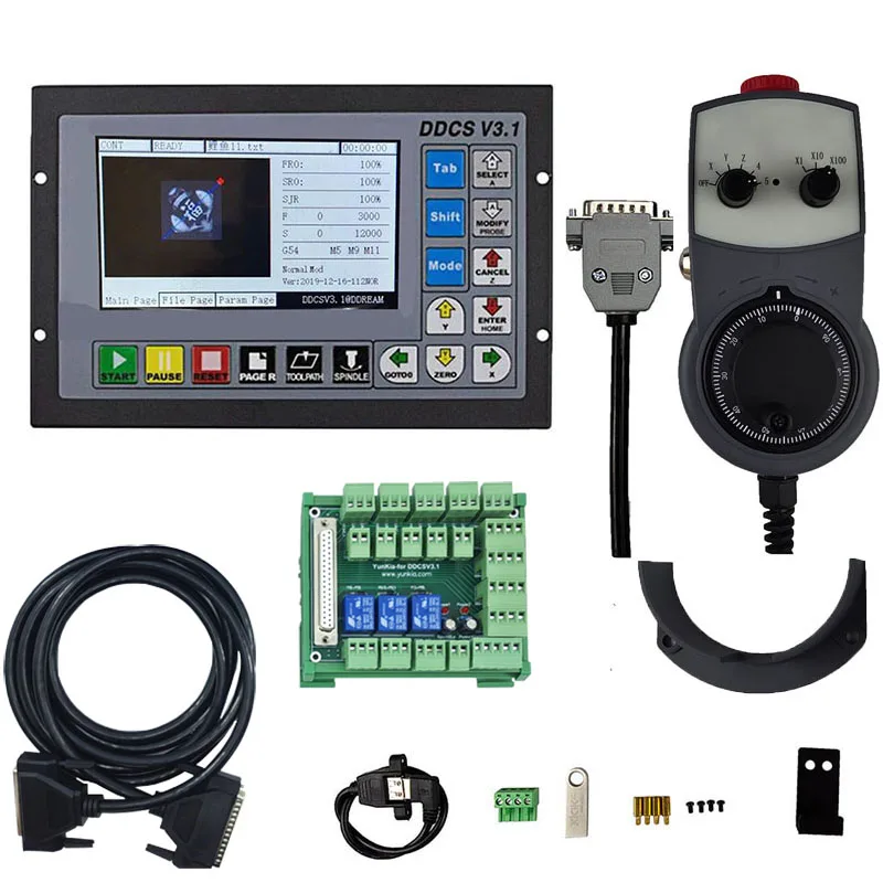 NEW Upgrade DDCSV3.1 3 /4 axis offline CNC motion controller with enlarged wiring board and emergency stop electronic handwheel
NEW Upgrade DDCSV3.1 3 /4 axis offline CNC motion controller with enlarged wiring board and emergency stop electronic handwheel