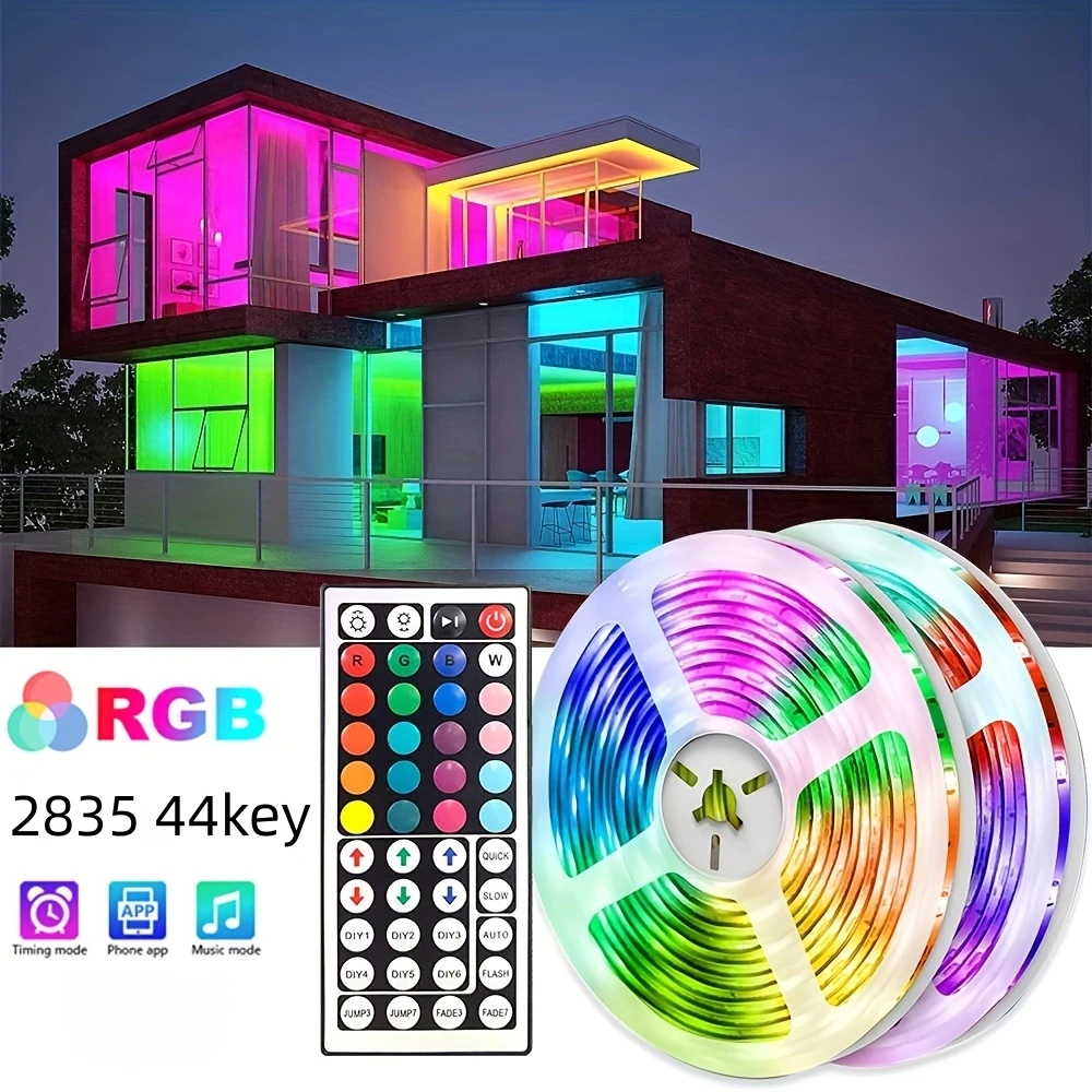 

Светодиодная подсветка 3 метра, RGB 2835, изменение цвета, Bluetooth, модная умная лампа с дистанционным управлением, украшение для ночной лампы