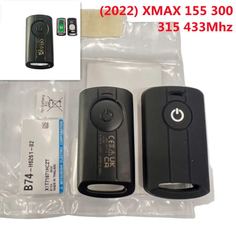 Original 433/315Mhz ID49 Chip Motorcycle Car CNC Key Fob Case For YAMAHA XMAX X-MAX 2022 Year 155 300
Original 433/315Mhz ID49 Chip Motorcycle Car CNC Key Fob Case For YAMAHA XMAX X-MAX 2022 Year 155 300