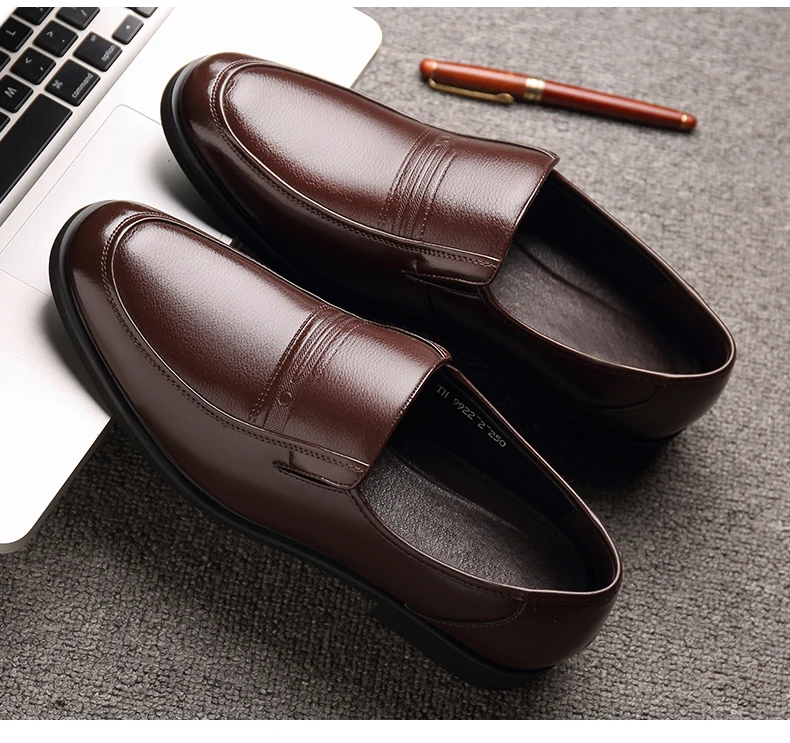 STRONGSHEN Italian Men Leather Shoes Warm Height Increase 6CM Loafers Dress Moccasins Breathable Slip on Driving Shoes Size 48 STRONGSHEN Italian Men Leather Shoes Warm Height Increase 6CM Loafers Dress Moccasins Breathable Slip on Driving Shoes Size 48