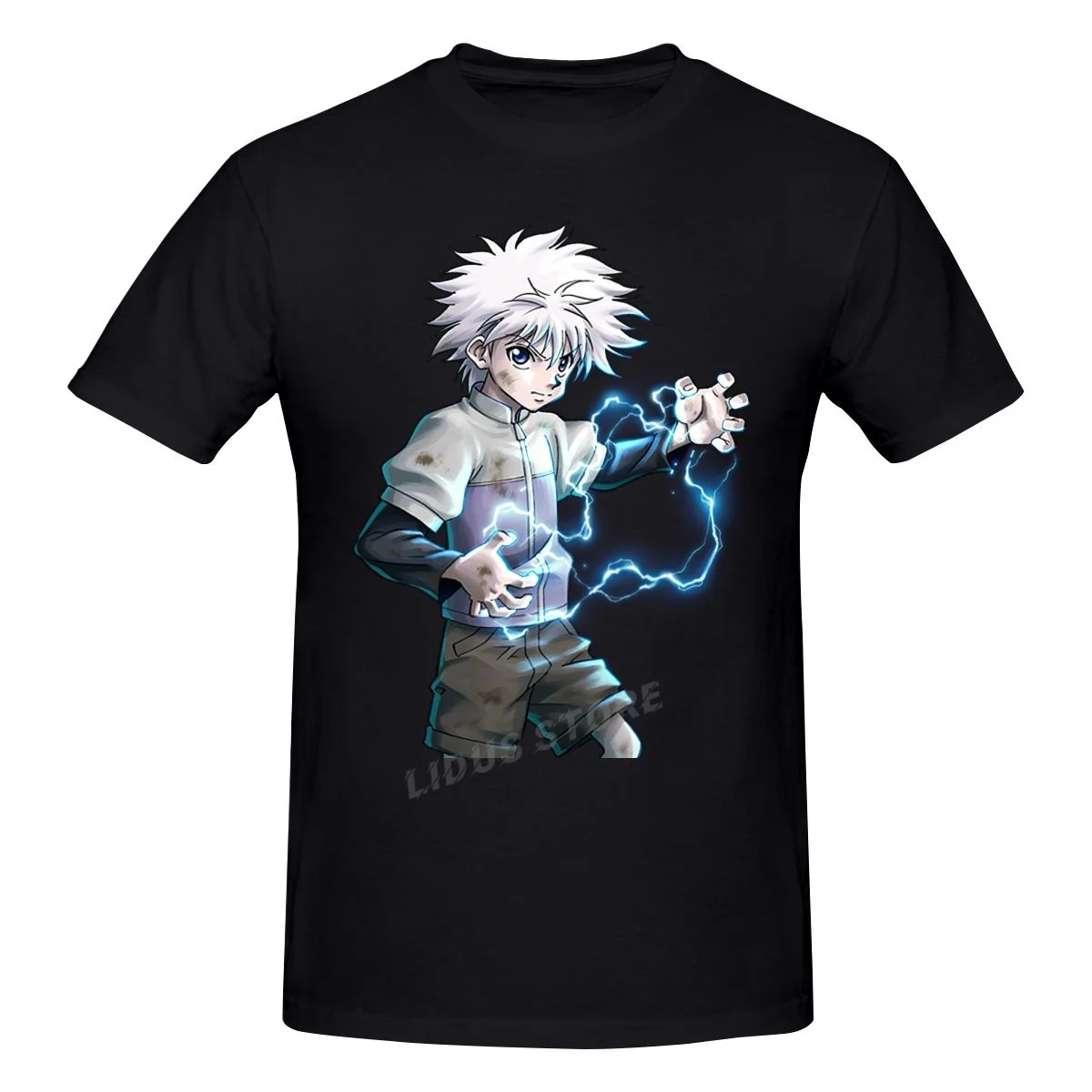 Футболка с японским аниме Killua из Hunter X одежда в стиле Харадзюку свитшоты 100% хлопка