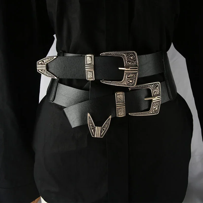 Women's runway fashion elastic PU leather buckle Cummerbunds female Dress Corsets Waistband Belts
Women's runway fashion elastic PU leather buckle Cummerbunds female Dress Corsets Waistband Belts