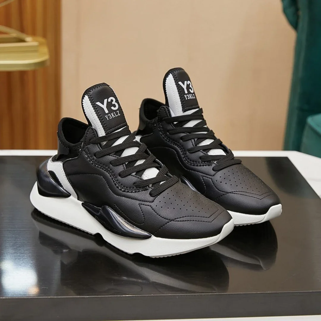 High Quality Y3 Cowhide Platform Men's Sports Shoes Genuine Leather Men's Shoes Running Tennis Casual Shoes Black white yellow
High Quality Y3 Cowhide Platform Men's Sports Shoes Genuine Leather Men's Shoes Running Tennis Casual Shoes Black white yellow