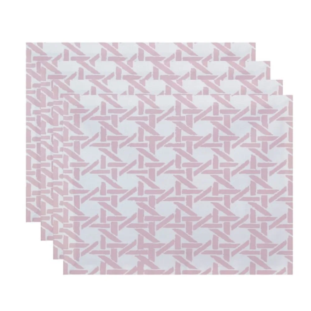 Dining Table Mats 18 X 14 Inch Rattan Geometric Geometric Print Placemat (set of 4) Free Shipping Pink Linen Home Textile Garden
Dining Table Mats 18 X 14 Inch Rattan Geometric Geometric Print Placemat (set of 4) Free Shipping Pink Linen Home Textile Garden