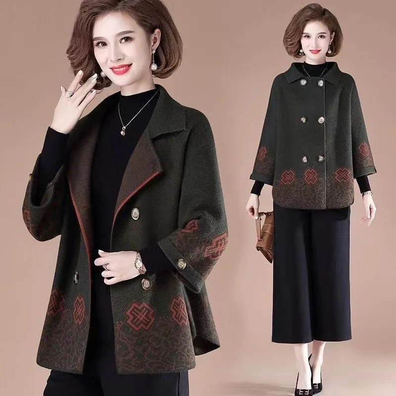Spring Autumn Large Size Cardigan Woolen Coat 2024New Women Middle-Aged Mother Jacket Lady Short Outerwear Loose Knit Top Female
Spring Autumn Large Size Cardigan Woolen Coat 2024New Women Middle-Aged Mother Jacket Lady Short Outerwear Loose Knit Top Female