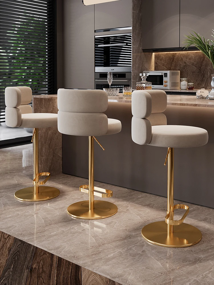 Light luxury Front desk bar stool Modern simple high-end bar chair Home hotel lifting rotary stainless steel high stool
Light luxury Front desk bar stool Modern simple high-end bar chair Home hotel lifting rotary stainless steel high stool