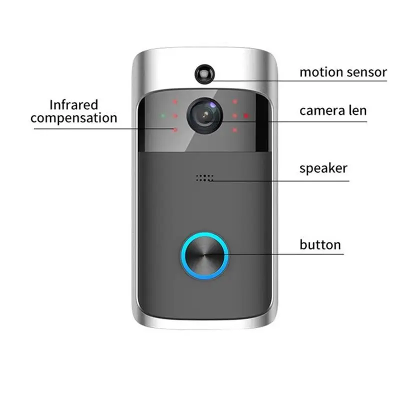 

Smart Home Video Doorbell Wifi Camera Wireless Doorbell Call Intercom Video-Eye for Door Bell Ring Phone Home Security HD Camera