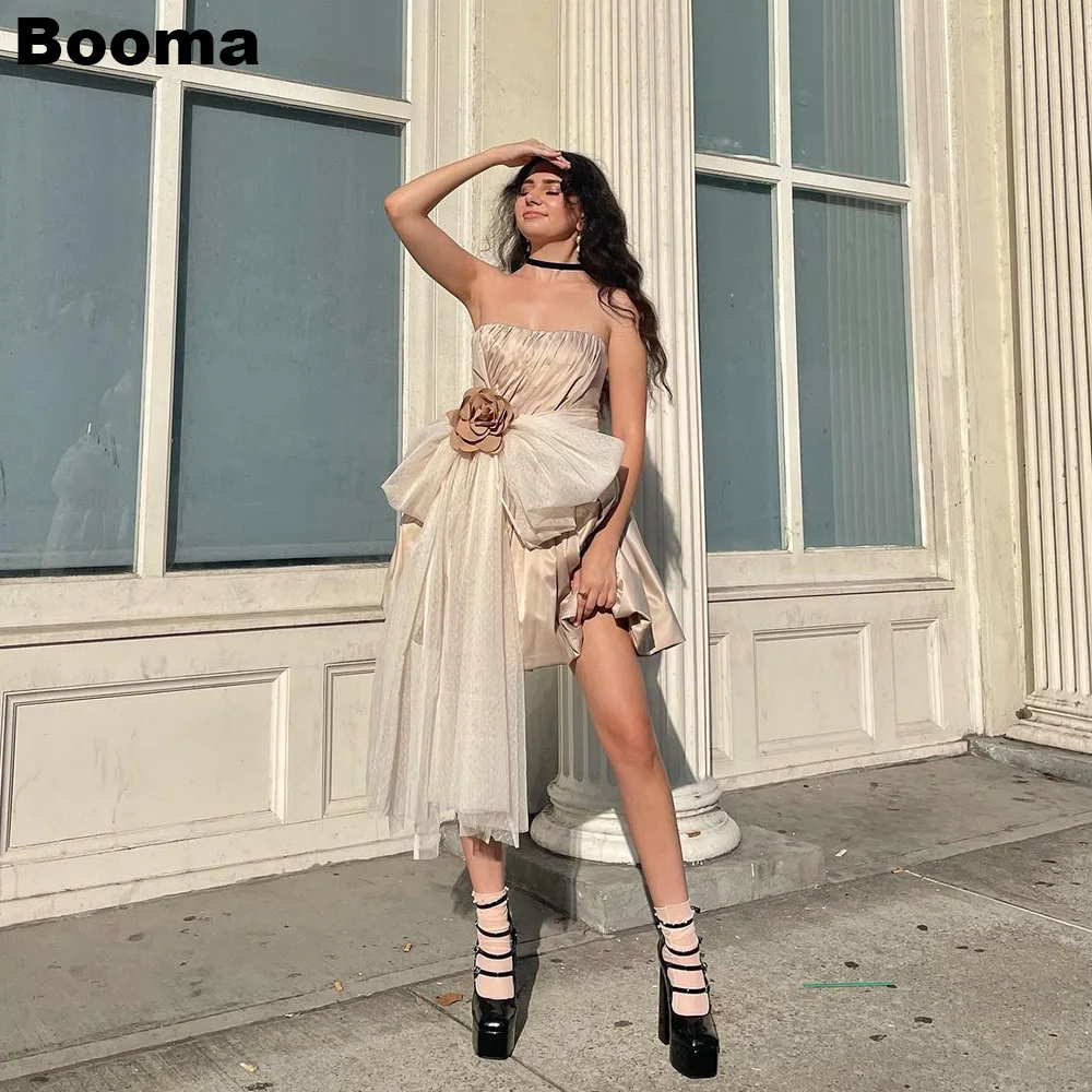 Booma A-Line Cocktail Dresses Strapless 3D Flowers Big Bow Mini Prom Gowns Birthday Party Evening Dresses Homecoming Events Wear
Booma A-Line Cocktail Dresses Strapless 3D Flowers Big Bow Mini Prom Gowns Birthday Party Evening Dresses Homecoming Events Wear