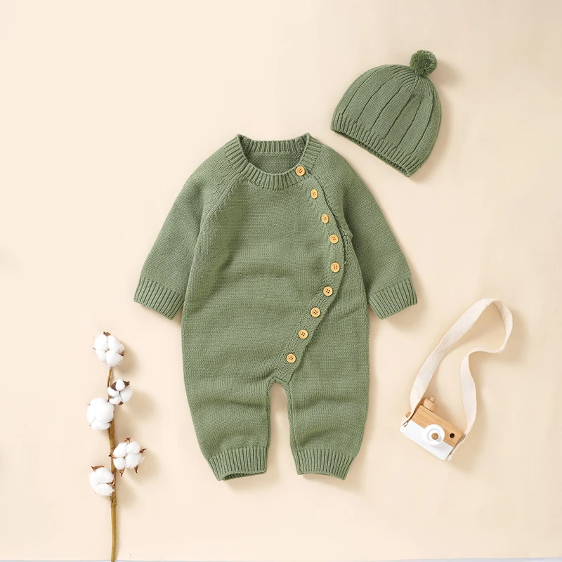 Autumn Baby Romper Knitted Newborn Girl Jumpsuit Outfits Long Sleeve Infant Boy Bebe Clothing Hat Fashion Onesies 0-18M Playsuit
Autumn Baby Romper Knitted Newborn Girl Jumpsuit Outfits Long Sleeve Infant Boy Bebe Clothing Hat Fashion Onesies 0-18M Playsuit