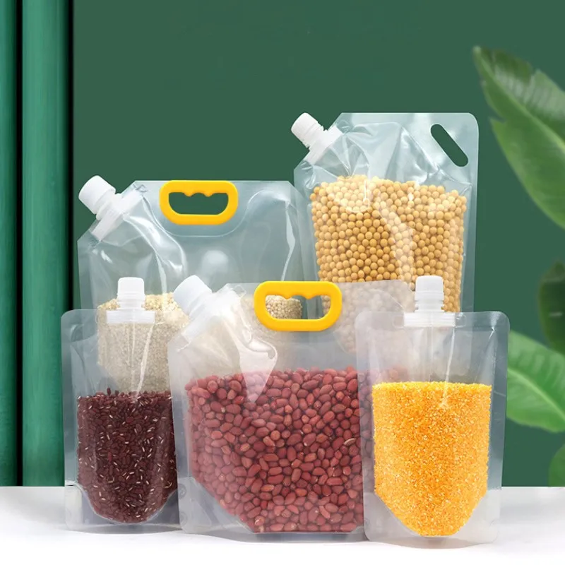 Transparent Grain Storage Bag Cereal Sealing Bag Drinking Bag Moisture-proof Mildew-proof Packing Bag with Handle
Transparent Grain Storage Bag Cereal Sealing Bag Drinking Bag Moisture-proof Mildew-proof Packing Bag with Handle