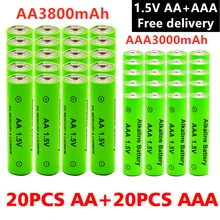 NI-MH AA/AAA Rechargeable 1.5V 3800MAh And 3000MAh Alkaline Batteries For Electronic Equipment For Flashlight MP3 Backup Battery 
NI-MH AA/AAA Rechargeable 1.5V 3800MAh And 3000MAh Alkaline Batteries For Electronic Equipment For Flashlight MP3 Backup Battery