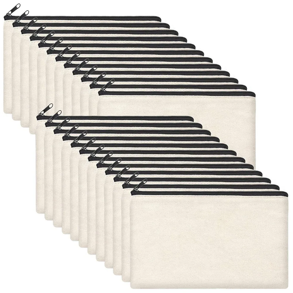 24Pieces Blank Craft DIY Canvas Pen Pencil Case- Invoice Bill Bag Makeup Bag Cosmetic Bag Multipurpose Toiletry Pouch
24Pieces Blank Craft DIY Canvas Pen Pencil Case- Invoice Bill Bag Makeup Bag Cosmetic Bag Multipurpose Toiletry Pouch
