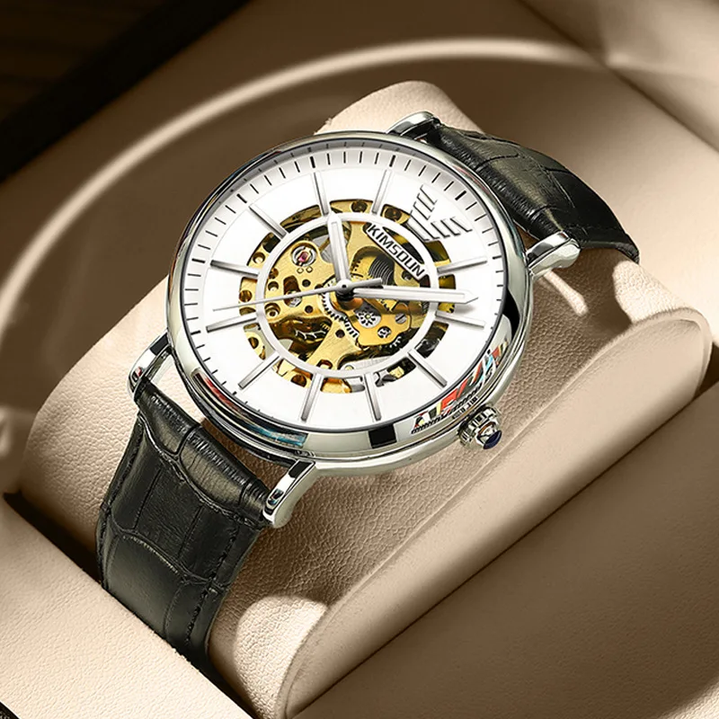 Men's fully automatic mechanical watch hollowed out watch high-end waterproof business men's watch
Men's fully automatic mechanical watch hollowed out watch high-end waterproof business men's watch