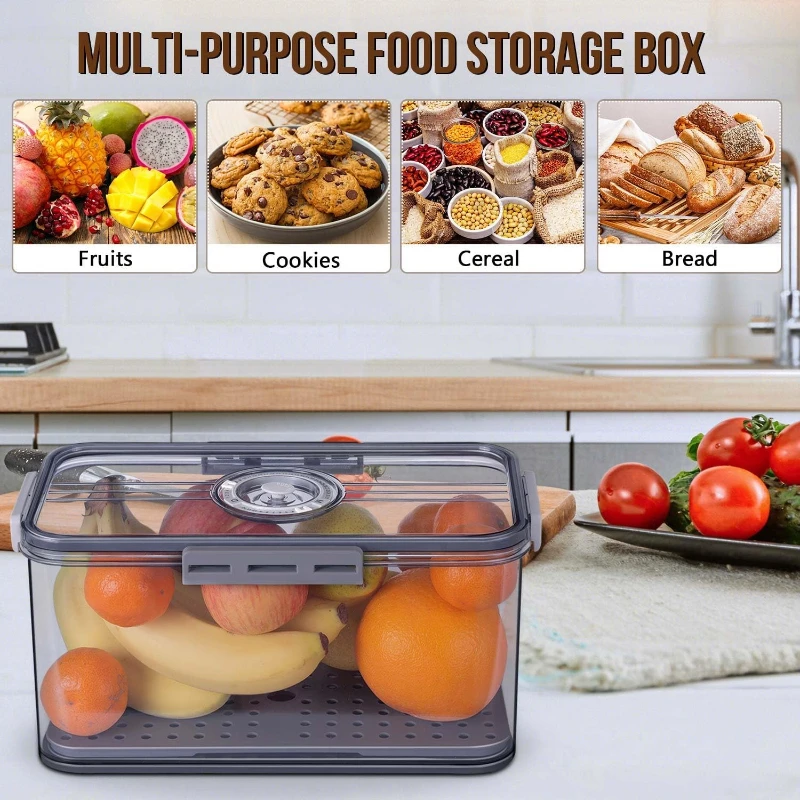 

Bread Storage Box Durable Sealing Easy-to-clean Storage Box Baking Bread Cake Containers Airtight Box Refrigerator Kitchen