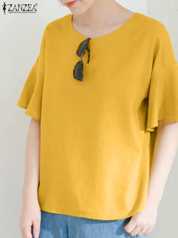 Богемная блузка с расклешенными рукавами ZANZEA, летняя женская рубашка, Женские повседневные рабочие блузы, элегантная рубашка, свободная Праздничная туника, топы
Богемная блузка с расклешенными рукавами ZANZEA, летняя женская рубашка, Женские повседневные рабочие блузы, элегантная рубашка, свободная Праздничная туника, топы