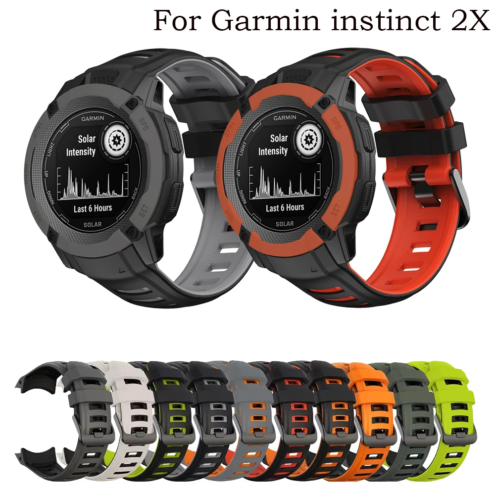 26 мм силиконовый ремешок для часов Garmin Instinct 2X Solar-Tactical Edition SmartWatch Браслет ремешок для часов Замена Wirstband
26 мм силиконовый ремешок для часов Garmin Instinct 2X Solar-Tactical Edition SmartWatch Браслет ремешок для часов Замена Wirstband