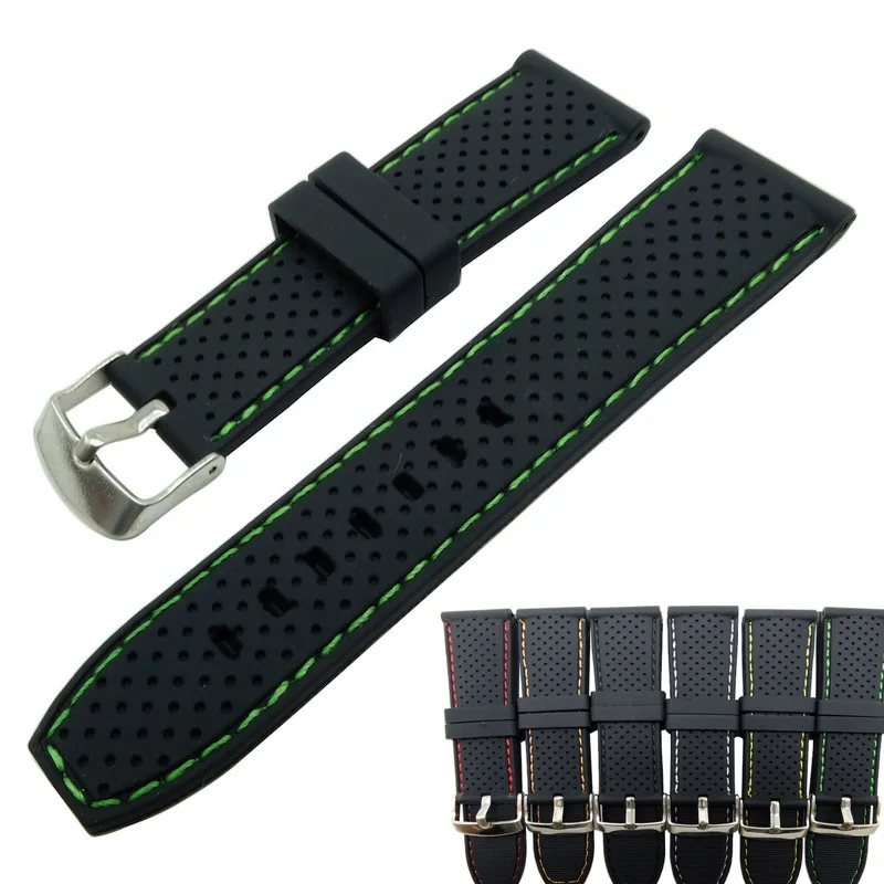 Breathable Soft Silicone Watchband Strap 20mm 22mm Universal Rubber Sport Watch Replacement Bracelet Band for Flat Mouth Watch
Breathable Soft Silicone Watchband Strap 20mm 22mm Universal Rubber Sport Watch Replacement Bracelet Band for Flat Mouth Watch