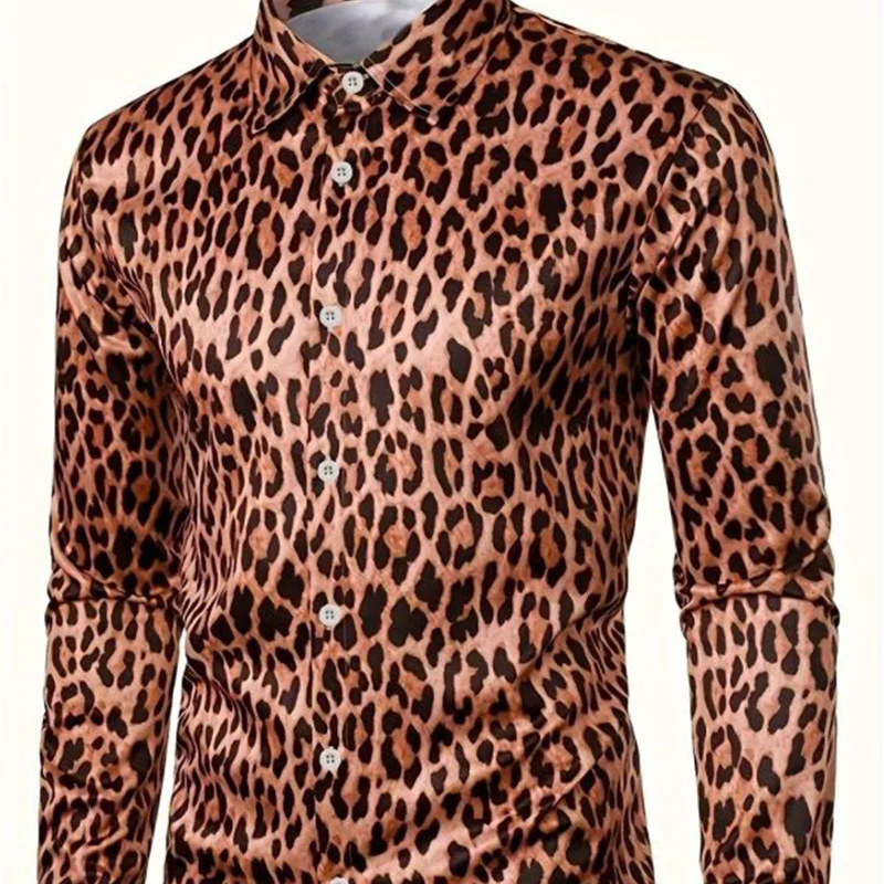 2024 New Summer Fashion Style Loose Casual Irregular Men's Shirt Handsome Men's Wear Leopard Print Button Long Sleeve Tops
2024 New Summer Fashion Style Loose Casual Irregular Men's Shirt Handsome Men's Wear Leopard Print Button Long Sleeve Tops