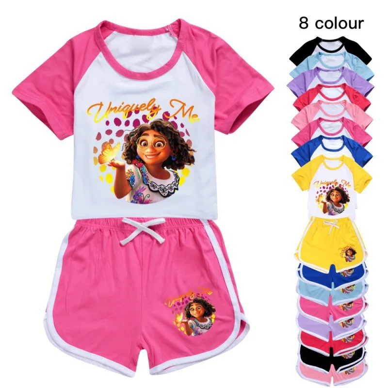 Disney Movies Encanto Cartoon Kids T-Shirts Short Sport Suits Boy Fashion Anime Mirabe Two Piece Set Summer Toddler Girl Clothes
Disney Movies Encanto Cartoon Kids T-Shirts Short Sport Suits Boy Fashion Anime Mirabe Two Piece Set Summer Toddler Girl Clothes