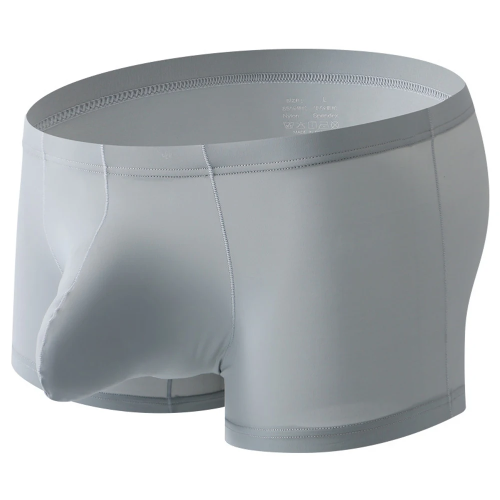 Breathable Bulge Pouch Underwear Men Ice Silk Boxer Briefs Thin Shorts Comfortable Gym Sports Fitness Trunks Underpants Hombre
Breathable Bulge Pouch Underwear Men Ice Silk Boxer Briefs Thin Shorts Comfortable Gym Sports Fitness Trunks Underpants Hombre