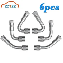 6 Pcs 45 Degree 90 Degree 135 Degree Metal Valve Stem Extenders, Universal Valve Stem Extensions Silver
6 Pcs 45 Degree 90 Degree 135 Degree Metal Valve Stem Extenders, Universal Valve Stem Extensions Silver